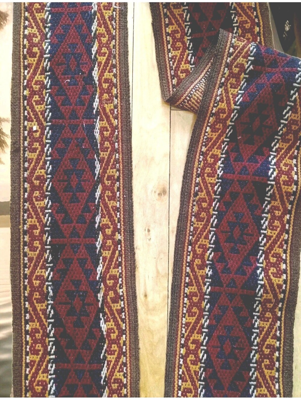 Magnificent Rare Long "41 Feet" Wool Handmade Turkish Tapestry Runner 500"X10"